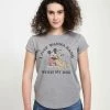 Henry Tiger Damen DISNEY CLASSICS MICKEY CLASSIC - MICKEY DOG FILL LOVER - T-Shirt Print - Melange Grey