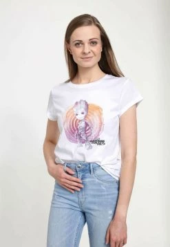 Henry Tiger Damen MARVEL GOTG 2 - GROOT WATERCOLOR - T-Shirt Print - White -Günstiges Henry Tiger Geschäft 83cee51243864ad49325a5d0317dfc17