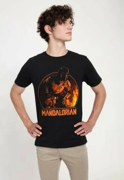 Henry Tiger Unisex STAR WARS: THE MANDALORIAN - CAMPING MANDO - T-Shirt Print - Black -Günstiges Henry Tiger Geschäft 83f5c0439b984c47a5103ea7ec6d74fd