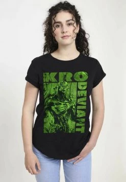 Henry Tiger Damen MARVEL GREEN KRO - T-Shirt Print - Black -Günstiges Henry Tiger Geschäft 842b2b32f0a84ac497918ad7eac11b2e