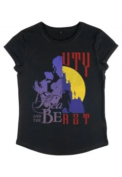 Henry Tiger DISNEY BEAUTY SPLIT - T-Shirt Print - Black | Damen -Günstiges Henry Tiger Geschäft 84f46dab16464c55a6f3ec752f8b56d9