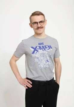 Henry Tiger Unisex MARVEL XMEN OFFSETS - T-Shirt Print - Melange Grey -Günstiges Henry Tiger Geschäft 854c7c52c1fc42bda3639a16742243e1