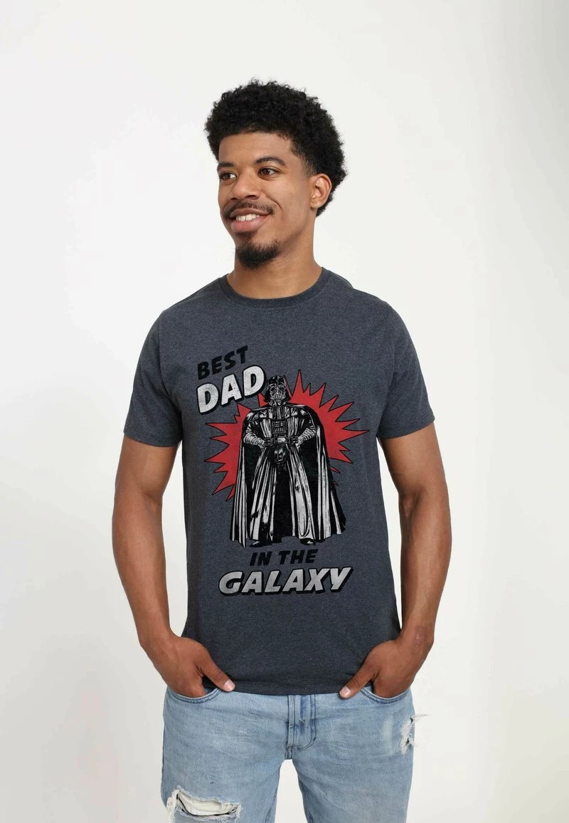 Henry Tiger STAR WARS UNISEX BEST DAD - T-Shirt Print - Melange Black 3 Henry Tiger STAR WARS UNISEX BEST DAD - T-Shirt Print - Melange Black – Bild 3