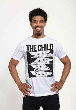 Henry Tiger Unisex STAR WARS: THE MANDALORIAN - SPACE BOX CHILD - T-Shirt Print - White