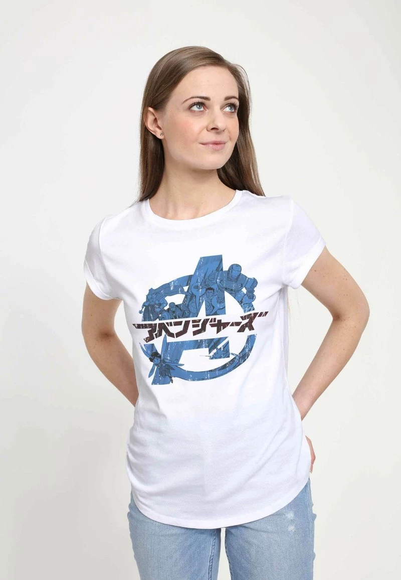 Henry Tiger Damen MARVEL AVENGERS CLASSIC - AVENGERS ANIME - T-Shirt Print - White 4 Henry Tiger Damen MARVEL AVENGERS CLASSIC - AVENGERS ANIME - T-Shirt Print - White – Bild 4