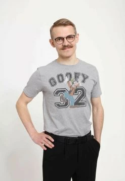 Henry Tiger Unisex DISNEY CLASSICS MICKEY CLASSIC - GOOFY COLLEGIATE - T-Shirt Print - Mottled Light Grey -Günstiges Henry Tiger Geschäft 8676a9bd2658482d8c3fd315c7d2a559