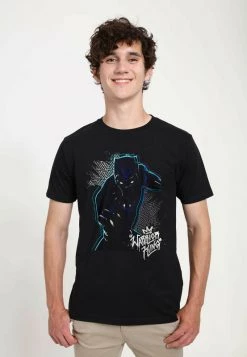 Henry Tiger Unisex MARVEL BLACK PANTHER - WARRIOR PRINCE - T-Shirt Print - Black