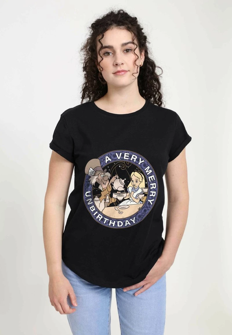 Henry Tiger Damen DISNEY CLASSICS VERY MERRY UNBIRTHDAY - T-Shirt Print - Black 1 Henry Tiger Damen DISNEY CLASSICS VERY MERRY UNBIRTHDAY - T-Shirt Print - Black
