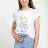 Henry Tiger Damen DISNEY PETER PAN - TINK SKETCH - T-Shirt Print - White