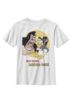 Henry Tiger Unisex DISNEY CLASSICS DONALD AND THE GORILLA - T-Shirt Print - White