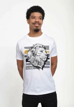 Henry Tiger DISNEY KING - T-Shirt Print - White | Unisex -Günstiges Henry Tiger Geschäft 88a96468093a4f90b92693eaa520f277