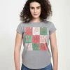 Henry Tiger Damen T-Shirt Print - Melange Grey