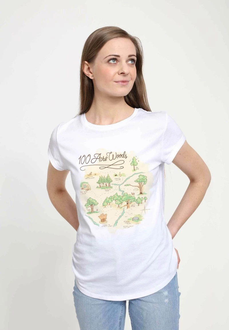 Henry Tiger Damen DISNEY CLASSICS WINNIE THE POOH - ACRE MAP - T-Shirt Print - White 1 Henry Tiger Damen DISNEY CLASSICS WINNIE THE POOH - ACRE MAP - T-Shirt Print - White