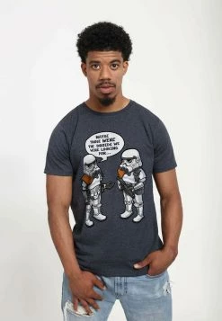 Henry Tiger Unisex STAR WARS: CLASSIC - DROID WHOOPS - T-Shirt Print - Melange Black -Günstiges Henry Tiger Geschäft 89c35d38c0f64f7dbcf13650fde866d3