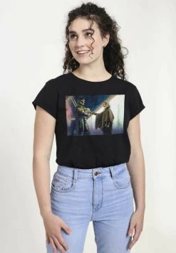 Henry Tiger STAR WARS GOODBYES - T-Shirt Print - Black | Damen