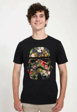 Henry Tiger Unisex STAR WARS: CLASSIC - STORM FLOWERS - T-Shirt Print - Black
