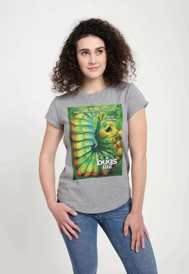 Henry Tiger PIXAR CATEPILLAR POSTER - T-Shirt Print - Melange Grey | Damen 3 Henry Tiger PIXAR CATEPILLAR POSTER - T-Shirt Print - Melange Grey | Damen – Bild 3