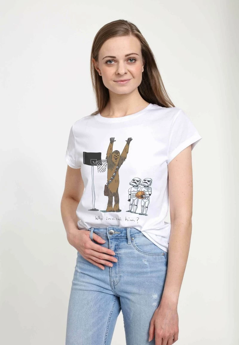 Henry Tiger STAR WARS: CLASSIC - CHEWIE BASKETBALL - T-Shirt Print - White | Damen 1 Henry Tiger STAR WARS: CLASSIC - CHEWIE BASKETBALL - T-Shirt Print - White | Damen