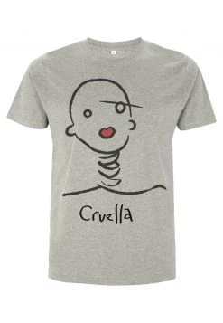 Henry Tiger Unisex DISNEY CLASSICS CRUELLA - T-Shirt Print - Melange Grey