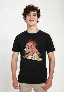Henry Tiger Unisex DISNEY THE LION KING - KING - T-Shirt Print - Black