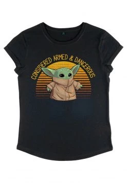 Henry Tiger Damen STAR WARS: CLASSIC - SUNSET CUTE YODA - T-Shirt Print - Black -Günstiges Henry Tiger Geschäft 8c0a2627f1e94541909fa266de5c164b