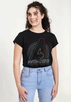 Henry Tiger Damen MARVEL NEON AVENGERS - T-Shirt Print - Black -Günstiges Henry Tiger Geschäft 8ca8cea2bff2424eb4e3de4b0bcccc6c