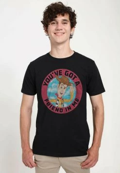 Henry Tiger Unisex PIXAR TOY STORY - WOODY FRIEND - T-Shirt Print - Black