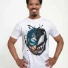 Henry Tiger Unisex MARVEL OTHER - CAPTAIN VENOM - T-Shirt Print - White