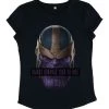 Henry Tiger Damen MARVEL THANOS DEMANDS SILENCE - T-Shirt Print - Navy Blue