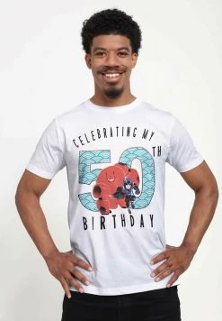 Henry Tiger DISNEY BIG HERO 6 MOVIE - BAYMAX 50 YEARS - T-Shirt Print - White | Unisex