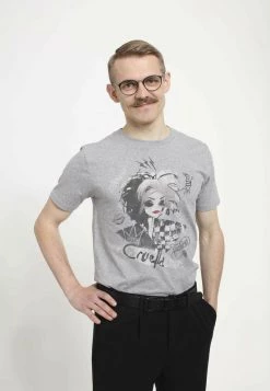 Henry Tiger DISNEY CLASSICS UNISEX ARTSY CRUELLA - T-Shirt Print - Melange Grey -Günstiges Henry Tiger Geschäft 8e9815b2e5fc4429a0cf7d6dcb503249