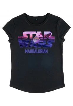 Henry Tiger Damen STAR WARS: THE MANDALORIAN - CHILD LOGO FILL - T-Shirt Print - Black -Günstiges Henry Tiger Geschäft 8f3500f5356547188c7a423a7aa26a87