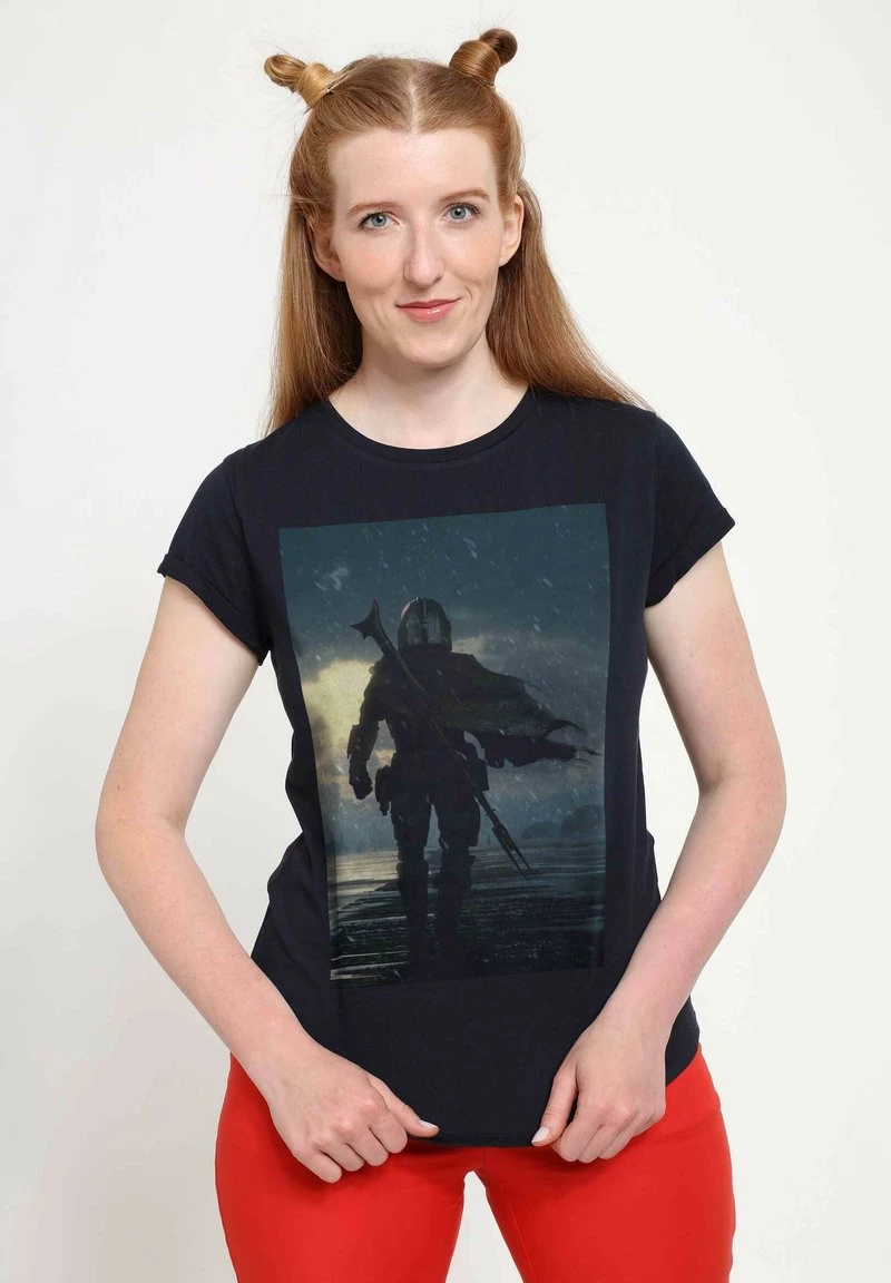 Henry Tiger Damen STAR WARS: THE MANDALORIAN - THE WAY - T-Shirt Print - Navy Blue 3 Henry Tiger Damen STAR WARS: THE MANDALORIAN - THE WAY - T-Shirt Print - Navy Blue – Bild 3
