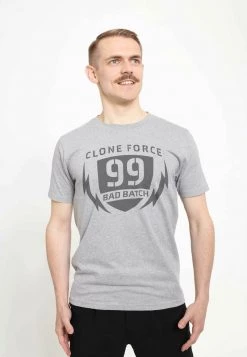 Henry Tiger STAR WARS UNISEX CLONE FORCE BADGE - T-Shirt Print - Melange Grey