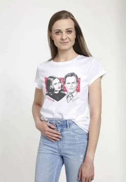 Henry Tiger Damen MARVEL OUT OF REGISTER PRINT - T-Shirt Print - White -Günstiges Henry Tiger Geschäft 90999f4b28944b0aaac060e7b341d3e0