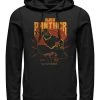 Henry Tiger MARVEL UNISEX LIGHTING PANTHER - Kapuzenpullover - Black