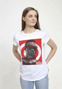 Henry Tiger Damen MARVEL SHIELD - T-Shirt Print - White -Günstiges Henry Tiger Geschäft 90f31e8420cd41eebc99549c35e65507