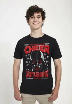 Henry Tiger STAR WARS UNISEX CHEERLESS VADER - T-Shirt Print - Black