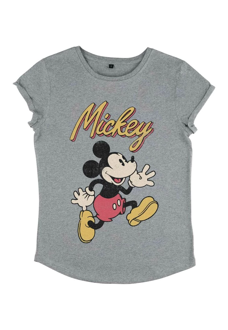 Henry Tiger Damen DISNEY CLASSICS MICKEY CLASSIC - VINTAGE MICKEY - T-Shirt Print - Melange Grey 4 Henry Tiger Damen DISNEY CLASSICS MICKEY CLASSIC - VINTAGE MICKEY - T-Shirt Print - Melange Grey – Bild 4