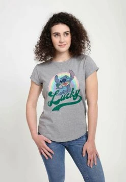 Henry Tiger Damen DISNEY CLASSICS LUCKY RAINBOW - T-Shirt Print - Melange Grey