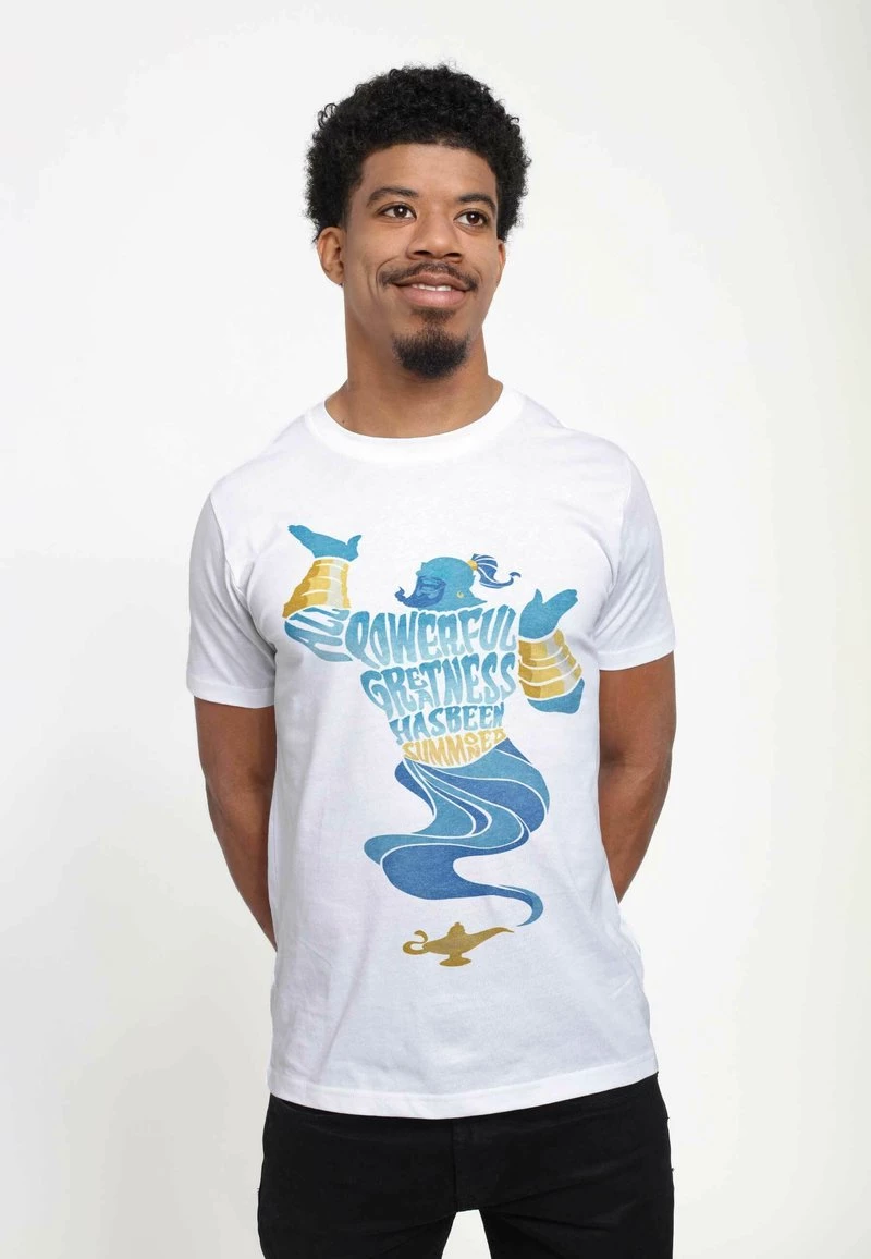 Henry Tiger Herren DISNEY ALADDIN: LIVE ACTION - ANOTHER ALL POWERFUL GENIE - T-Shirt Print - White 4 Henry Tiger Herren DISNEY ALADDIN: LIVE ACTION - ANOTHER ALL POWERFUL GENIE - T-Shirt Print - White – Bild 4