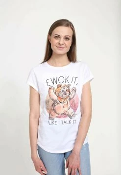 Henry Tiger Damen STAR WARS: CLASSIC - EWOK IT - T-Shirt Print - White