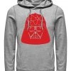 Henry Tiger Unisex STAR WARS VADER HEART HELMET - Kapuzenpullover - Melange Grey