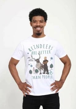 Henry Tiger DISNEY UNISEX BETTER REINDEERS - T-Shirt Print - White