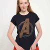 Henry Tiger Damen MARVEL AVENGERS CLASSIC - NEON AVENGERS ICON - T-Shirt Print - Navy Blue