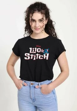 Henry Tiger Damen DISNEY CLASSICS LILO & STITCH - STITCH WITH LOGO - T-Shirt Print - Black -Günstiges Henry Tiger Geschäft 934e4fc0aaa24177a76e80f30ce5f482