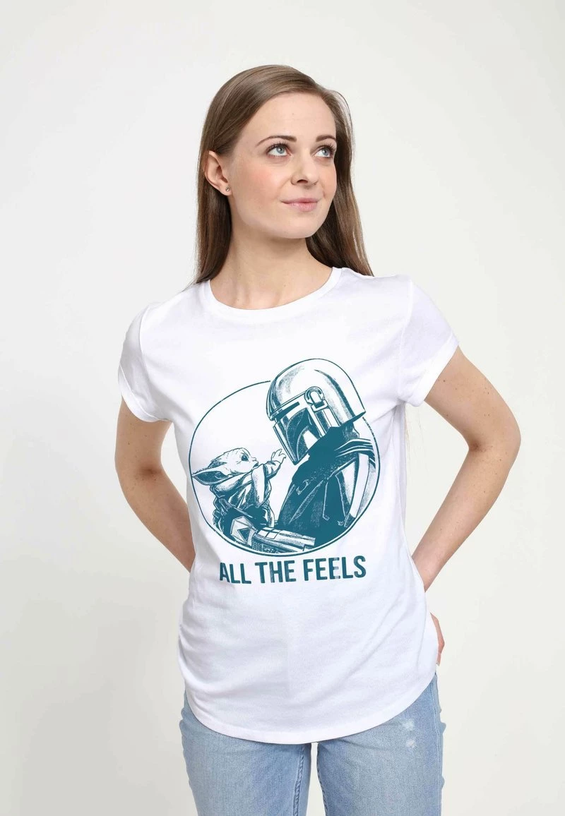 Henry Tiger Damen STAR WARS: MANDALORIAN - THE FEELS - T-Shirt Print - White 4 Henry Tiger Damen STAR WARS: MANDALORIAN - THE FEELS - T-Shirt Print - White – Bild 4