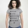Henry Tiger MARVEL SWORD ACRONYM - T-Shirt Print - Melange Grey | Damen