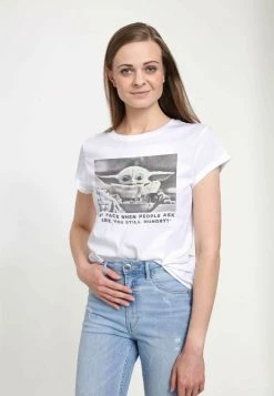 Henry Tiger Damen STAR WARS: MANDALORIAN - STILL HUNGRY - T-Shirt Print - White -Günstiges Henry Tiger Geschäft 957bbbe38b954072b862e750bc4ea76a