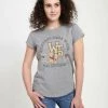 Henry Tiger Damen DISNEY CLASSICS WINNIE THE POOH - WINNIE THE POOH COLLEGIATE - T-Shirt Print - Melange Grey